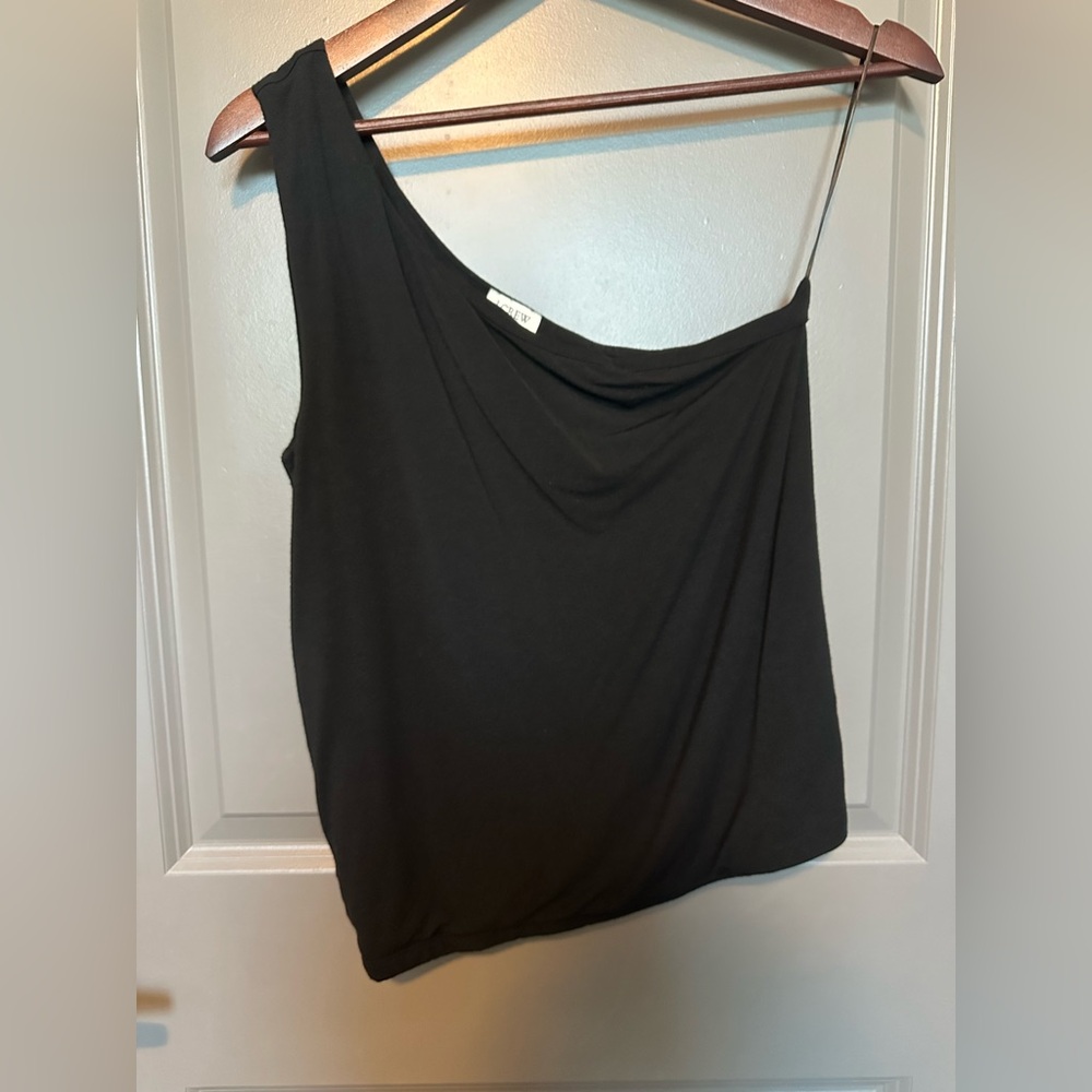 J. Crew Black Asymmetrical Blouse